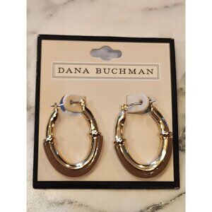 Dana Buchman Gold-Tone Hoop Earrings